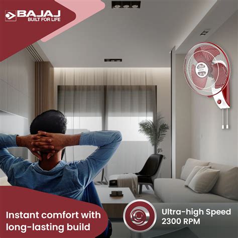 Veloce HS 400mm Wall Fan – Bajaj Electricals India