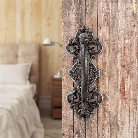Buy INIRET 2 Packs Heavy Duty 5.46 barn Door Handles,Dark Brown Cast ...