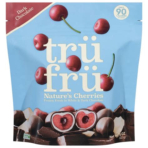 Tru Fru Cherries Hyper-Chilled in White & Dark Chocolate 8 oz | shipt