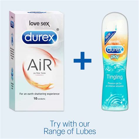 Buy DUREX AIR CONDOMS FOR MEN - 10 COUNT (PACK OF 7) Online & Get Upto ...