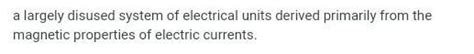 what is electromagnetic unit? - Brainly.in