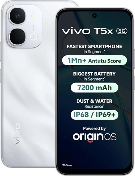 vivo T5X 5G (Star Silver, 8GB RAM, 128GB Storage) | 7200mAh Battery ...