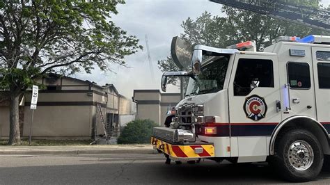 2 firefighters injured battling storage unit fire in Arvada | 9news.com