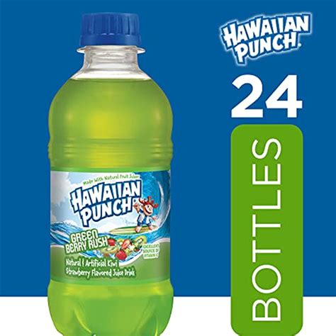 Buy Hawaiian Punch Green Berry Rush, 10 Fl Oz Bottles, 6 Count (Pack Of ...