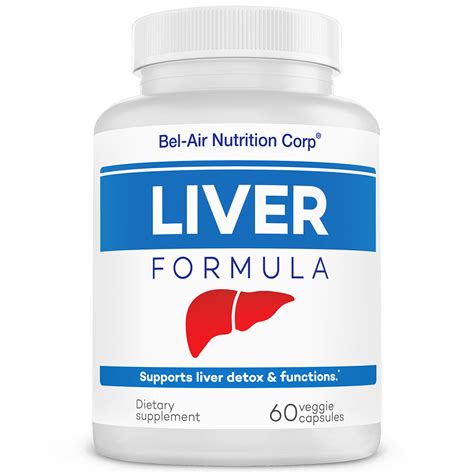Liver Formula: Liver cleanse, detox and support supplement with milk thistle, dandelion ...