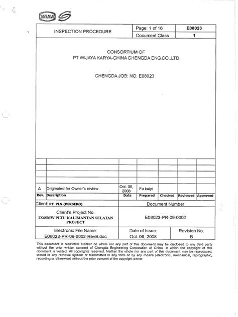 Image result for Inspection and Test Procedure