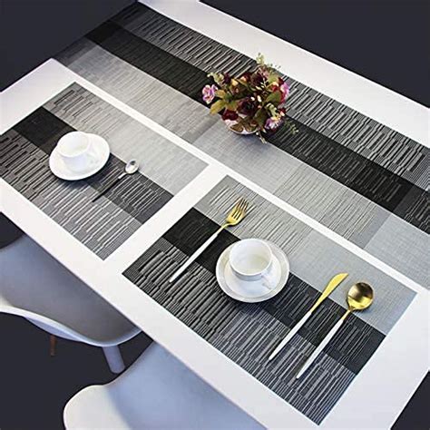Buy Royalkart PVC Vinyl Stain Resistant Heat-Resistant Placemats Set ...