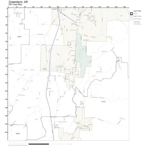 Buy ZIP Code Wall of Greenland, AR ZIP Code Not Laminated Online at ...