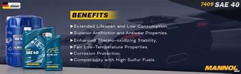 MANNOL 7409 SAE 40 [5 L] API CH-4/SJ MINERAL ENGINE OIL FOR DIESEL ...