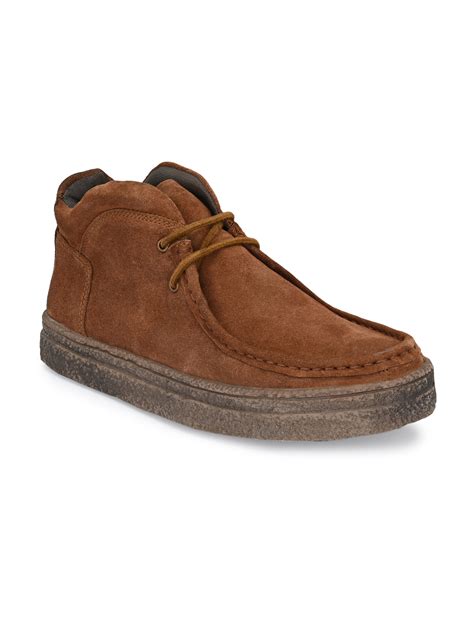 Men's Genuine Leather Lace up Ankle Shoe – Carlo Romano