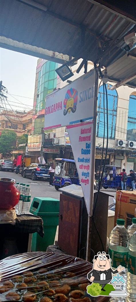 Menu at Gol gappa singh, Jaipur