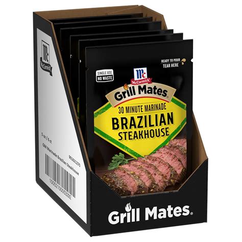 Amazon.com : McCormick Grill Mates Marinade, Brazilian Steakhouse, 30 ...