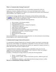 Communication Strategy Framework Example 的图像结果