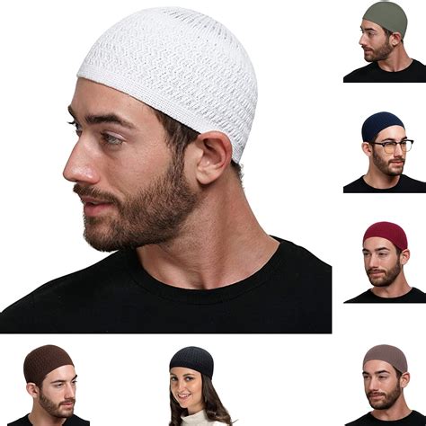 UDIYO Signature Apparel Skull Caps for Men & Women with Zigzag Knit ...