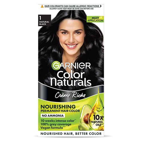 Buy Garnier Color Naturals Crème Riche Nourishing Hair Colour Shade 1 ...