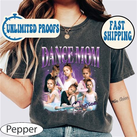 Custom Dance Mom Shirt, Comfort Colors Dance Mom Shirt, Your Name ...