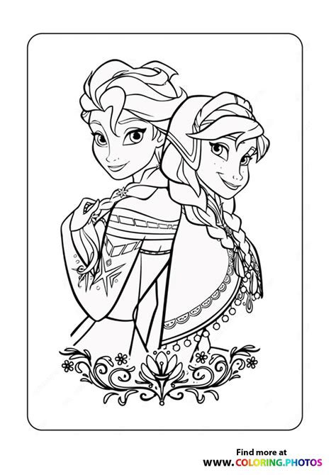 Anna Elsa Frozen 2 Coloring Coloring Pages