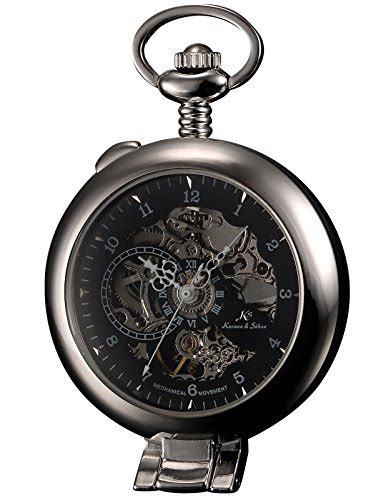 KS-KSP063, Men's Half Hunter Hand Wind Mechanical India | Ubuy