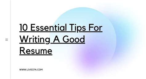 Image result for Resume Writing Tips