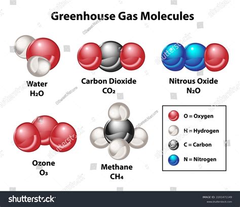 Carbon Dioxide Space Filling Model