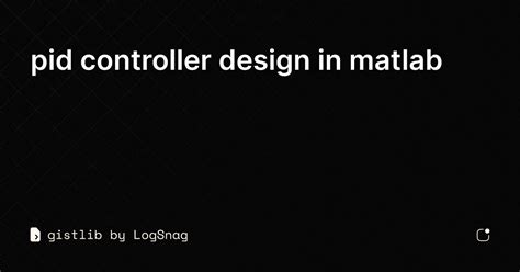 Image result for PIB Controller MATLAB