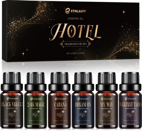 Amazon.com: Hotel Diffuser Oils Gift Set - 6x10ML Luxury Fragrance Oil ...