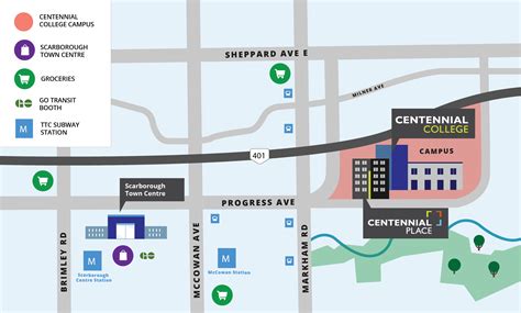 Centennial College Map