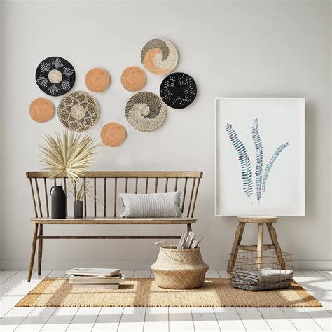 MeraMera Boho Wall Decor Set of 9,Wall Basket Decor India | Ubuy