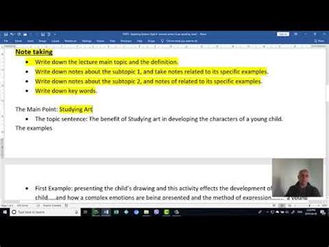 Summary Type question Video Lecture - Speaking for TOEFL