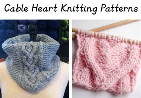 Image result for Cable Knit Heart Pattern
