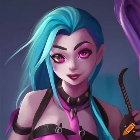 Jinx character from league of legends on Craiyon
