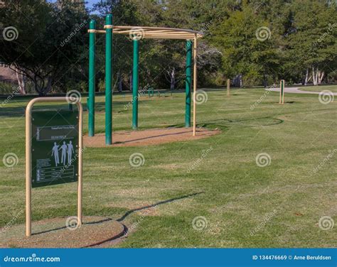 Exercise Equipment at William Mason Regional Park Stock Image - Image ...