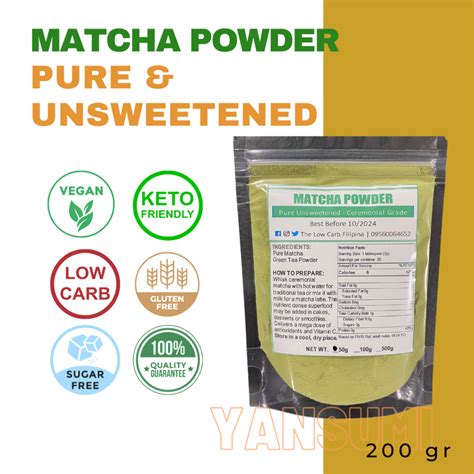 Pure Unsweetened MATCHA POWDER | Ceremonial Grade | Shopee Malaysia