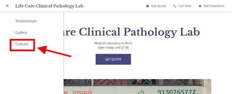 Steps to book lab visit appointment from Life Care Clinical Pathology Lab