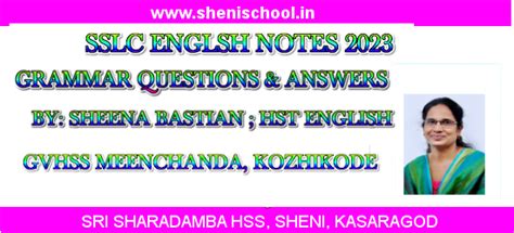 SHENIBLOG: SSLC ENGLISH - NOTES BASED ON ALL CHAPTERS , GRAMMAR ...