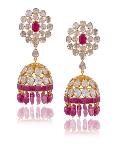 Jissa Polki Jhumkas – Tyaani Jewellery LLP
