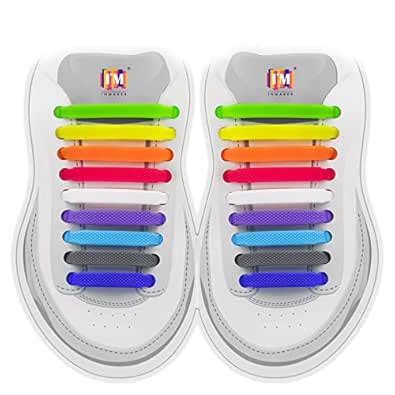 Buy INMAKER No Tie Shoelaces for Kids and Adults, Silicone Elastic ...