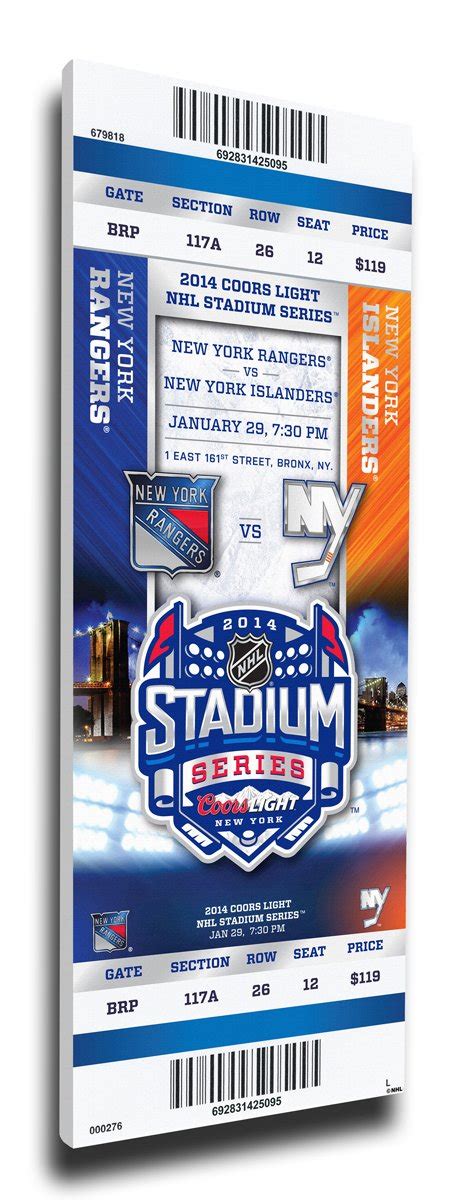 Buy That's My Ticket 2014 NHL Stadium Series Mega Ticket Wall Decor ...