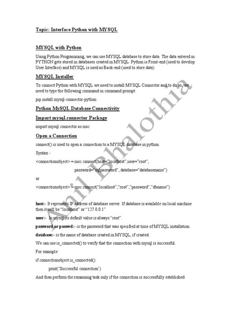 Image result for Example for Database Python