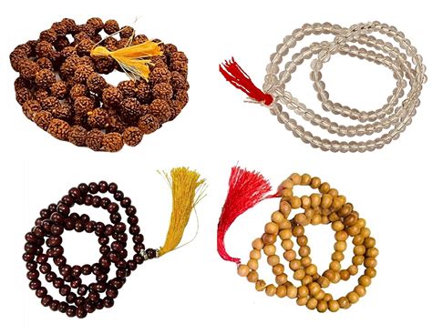 Buy Kriwin Combo of Sandalwood, Rudraksha, Chandan Scented and Sphatik ...