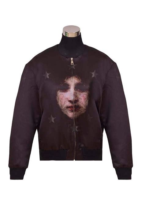 Givenchy Madonna Print Nylon Bomber Jacket