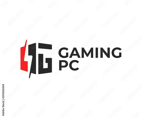 Gaming pc logo design. Gaming desktop computer vector design. Custom ...