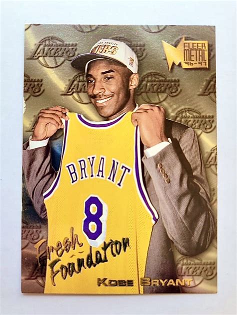 Kobe Bryant 🏀 Rookie Card RC MINT 🔥 1996-97 Fleer Metal Fresh ...