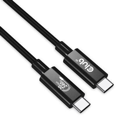 Club 3D USB4 Type-C Gen2x2 Bi-Directional Cable 20Gbps 4K60Hz 240W ...