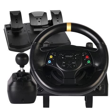DOYO Xbox Steering Wheel, Gaming Racing Wheel with Pedals Clutch and Shifter Sim Driving Racing ...