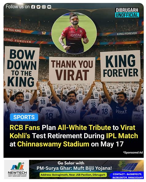 Dibrugarh Unofficial | #sports ⚡️| As cricketing icon Virat Kohli ...