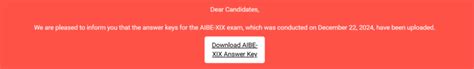 AIBE 19 Final Answer Key 2024, Check Response Sheet PDF