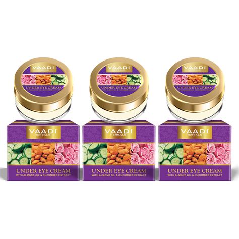 Vaadi Herbals Under Eye Cream Almond Oil & Cucumber Extract, – iKonbi