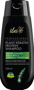 Iba Professional Plant Keratin Protein Shampoo - No Sulfates, No ...