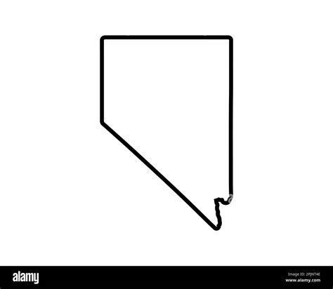 Nevada state map. US state map. Nevada outline symbol. Vector ...